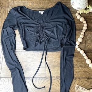 Garage Ruched Crop Top